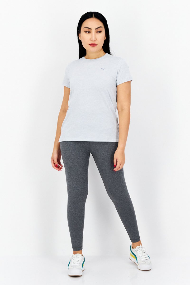 PUMA Women Sportswear Fit Short Sleeve Running T Shirt, Grey - Image 4